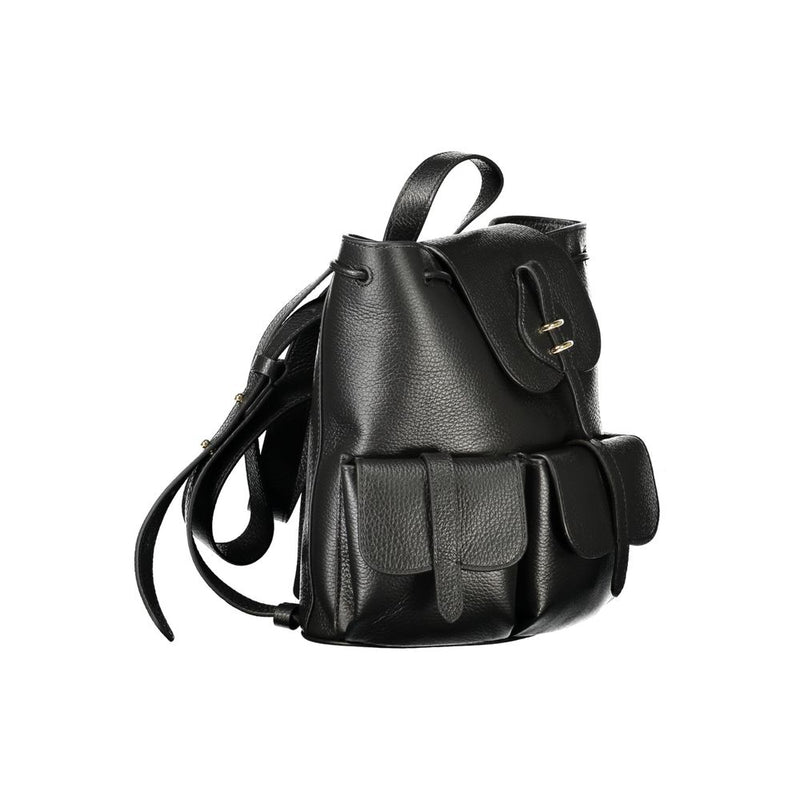 Sac à dos en cuir noir Coccinelle pour femme