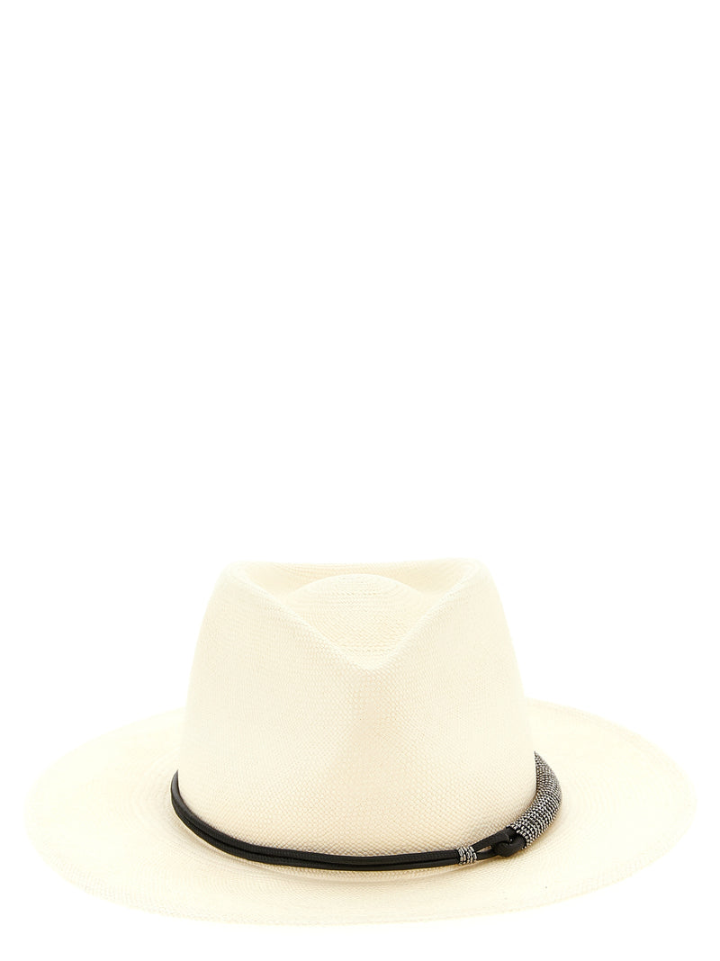 Brunello Cucinelli Fedora en Polyamide Beige