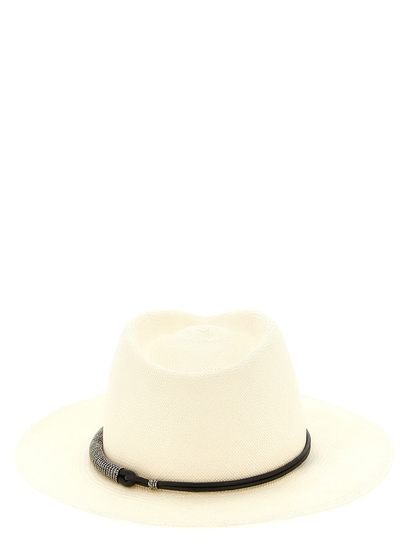 Brunello Cucinelli Fedora en Polyamide Beige