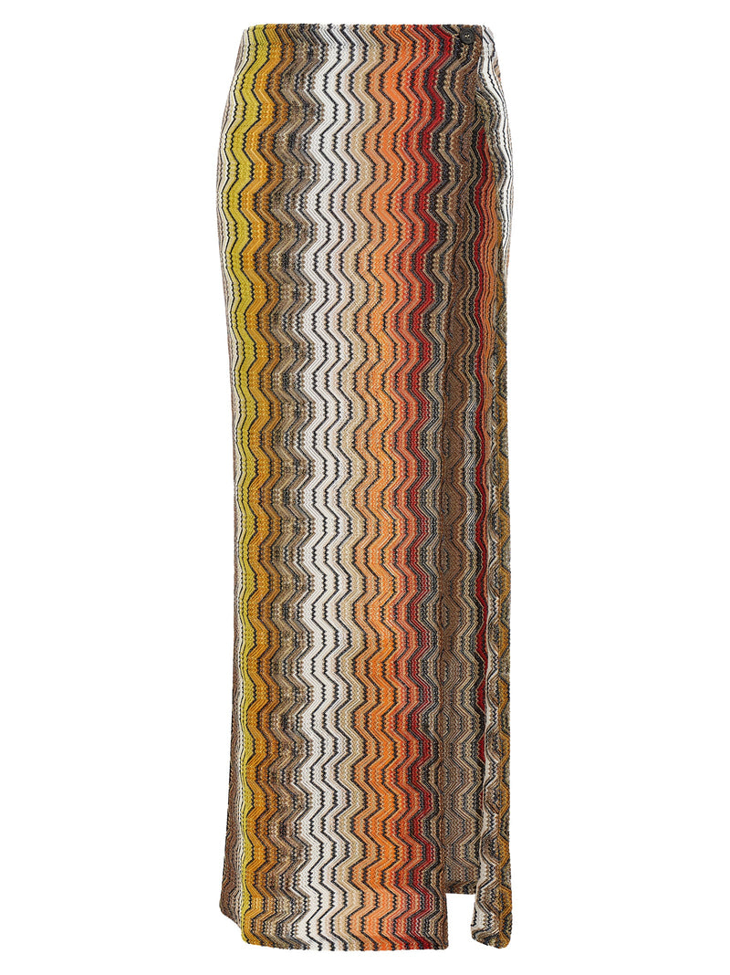 Mini-jupe en viscose multicolore Missoni