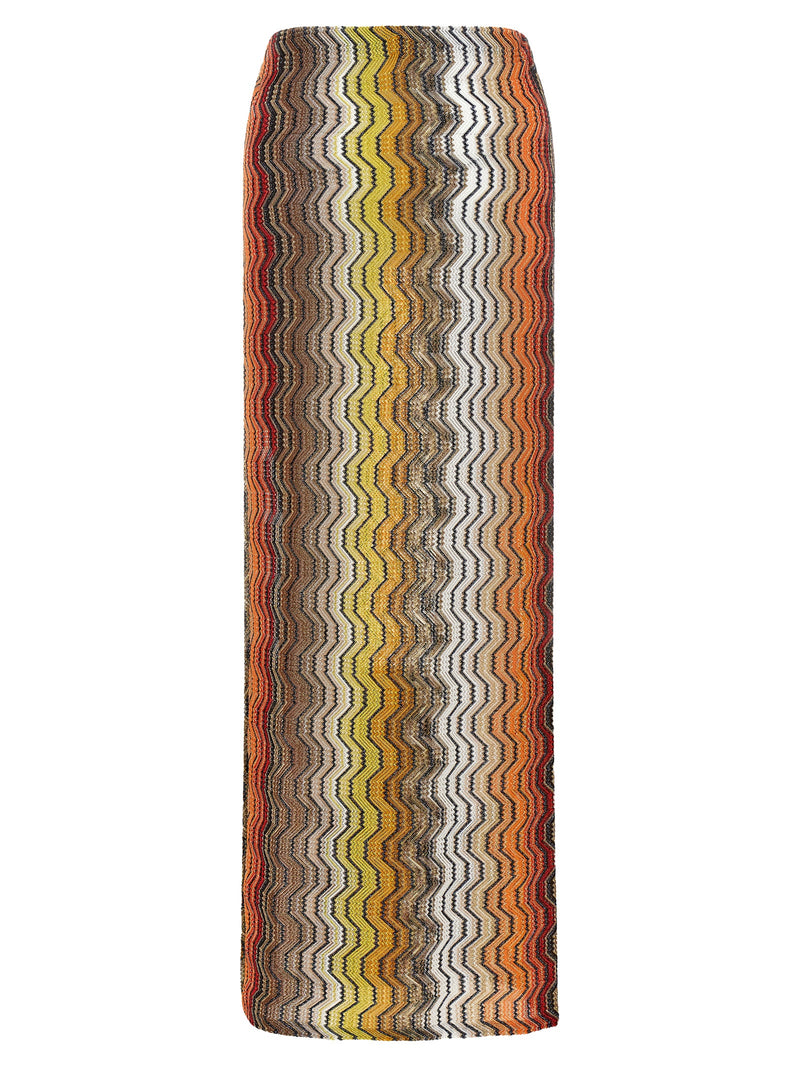 Mini-jupe en viscose multicolore Missoni