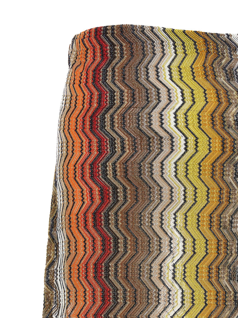 Mini-jupe en viscose multicolore Missoni