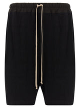 Shorts Bermudas Rick Owens en Coton Noir