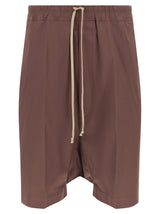 Bermuda en coton marron Rick Owens