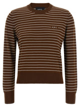Cardigan A.P.C. en coton marron