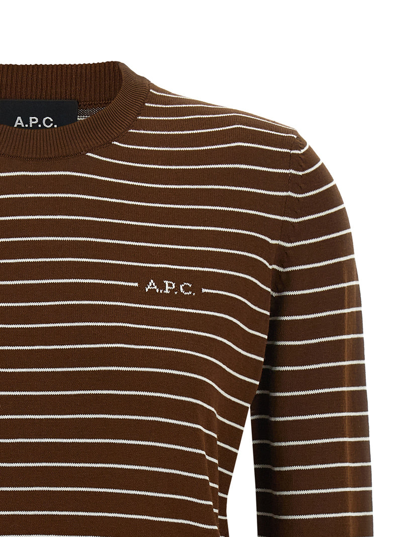 Cardigan A.P.C. en coton marron