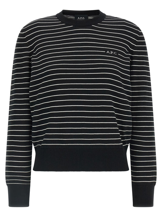 Cardigan bicolore en coton A.P.C.