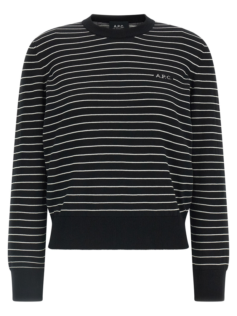 Cardigan bicolore en coton A.P.C.