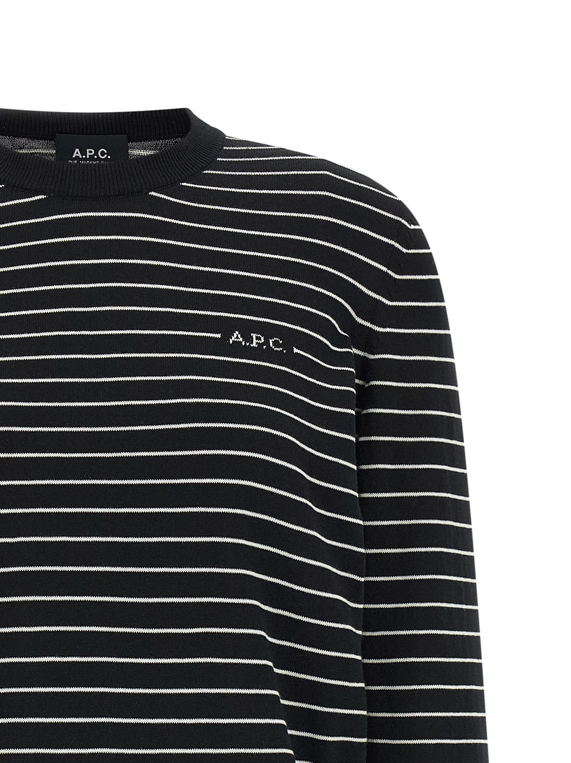 Cardigan bicolore en coton A.P.C.
