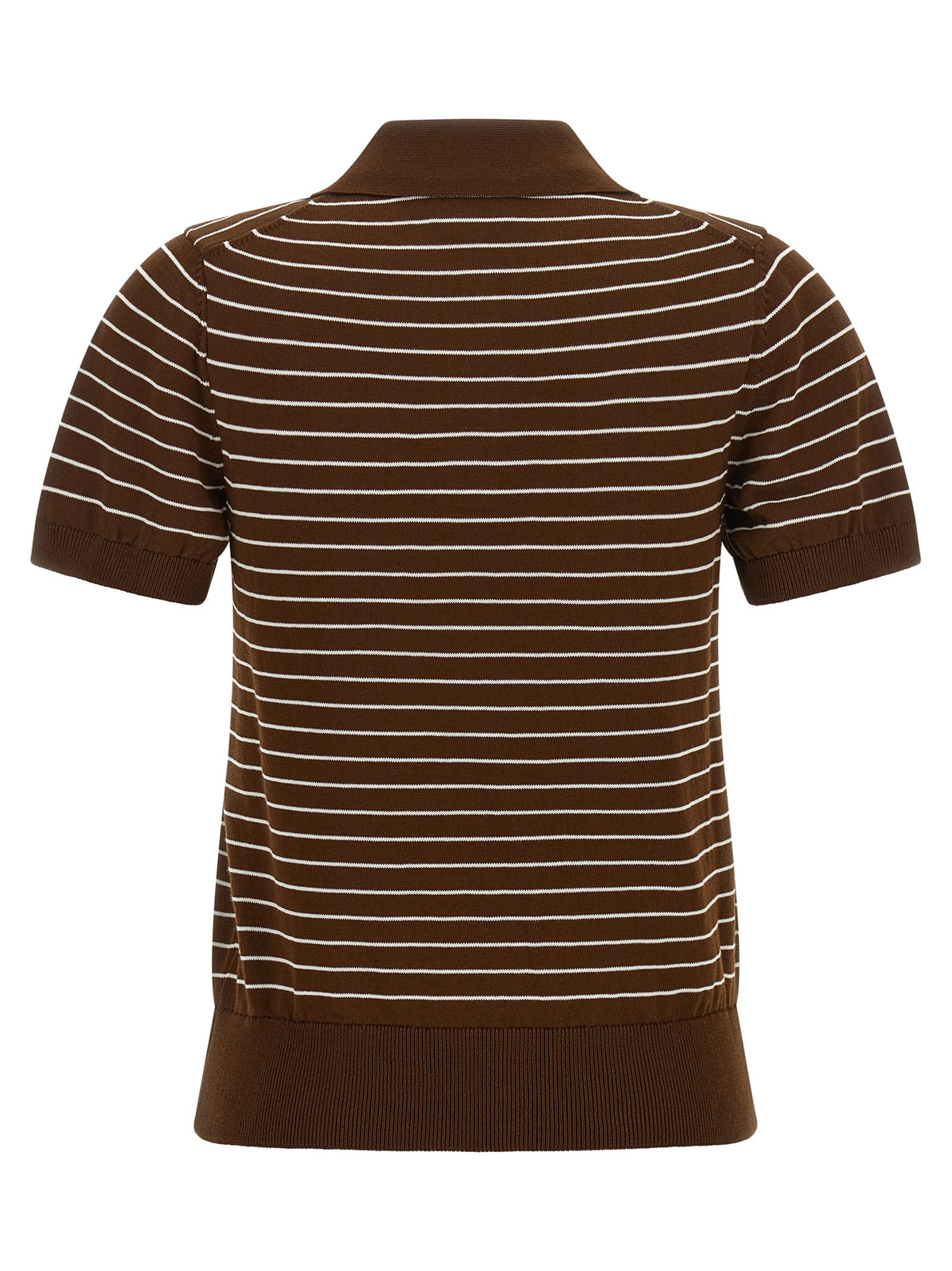 Polo A.P.C. en coton marron