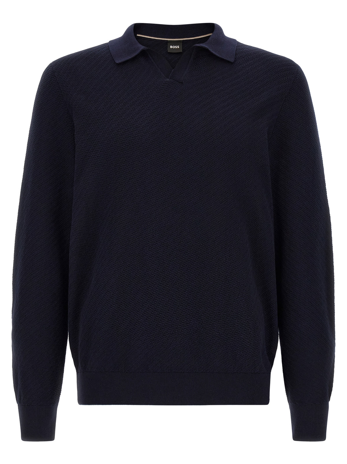 Polo en coton bleu Hugo Boss