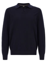Polo en coton bleu Hugo Boss
