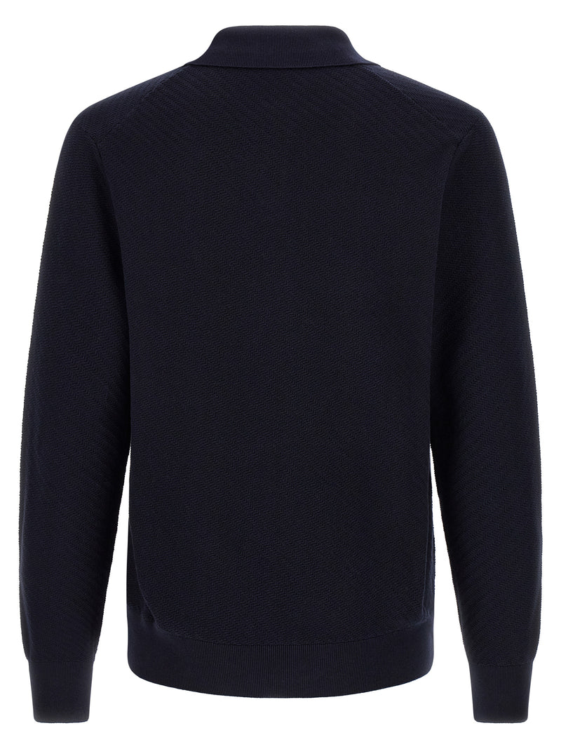 Polo en coton bleu Hugo Boss