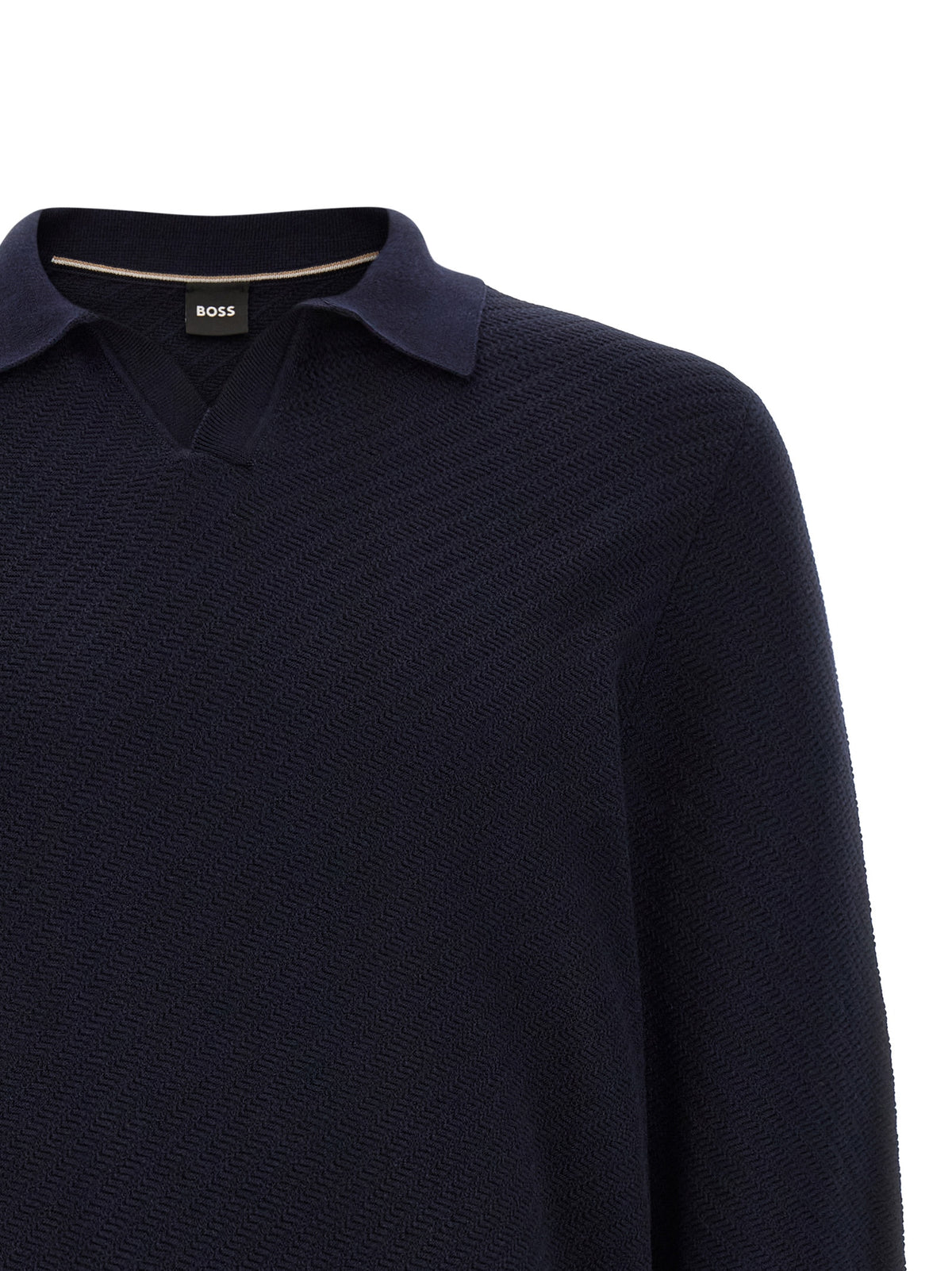 Polo en coton bleu Hugo Boss