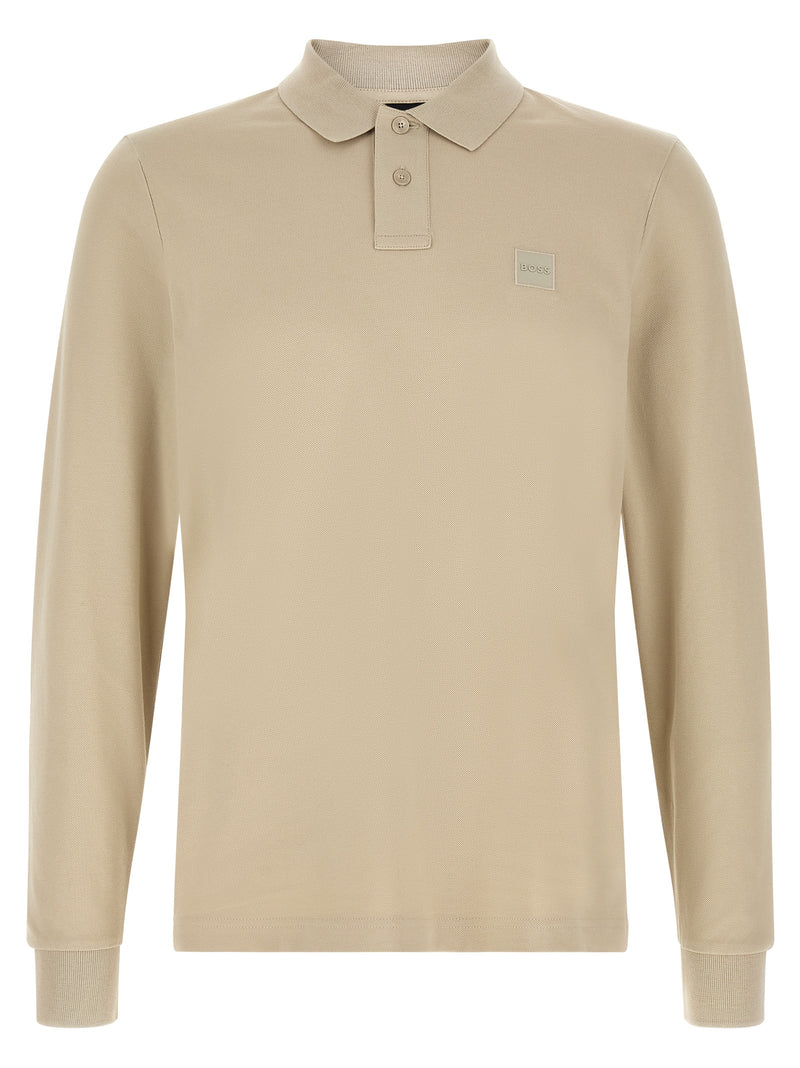 Polo Hugo Boss en coton beige