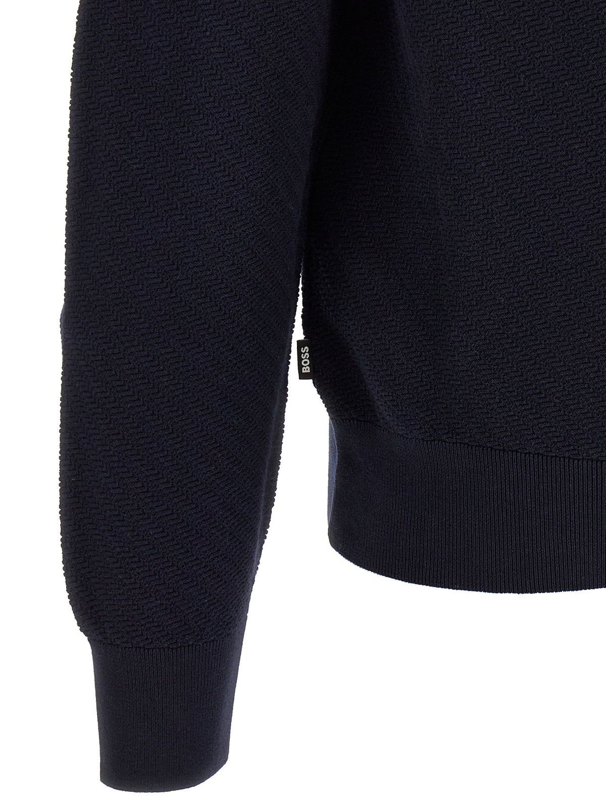 Polo en coton bleu Hugo Boss