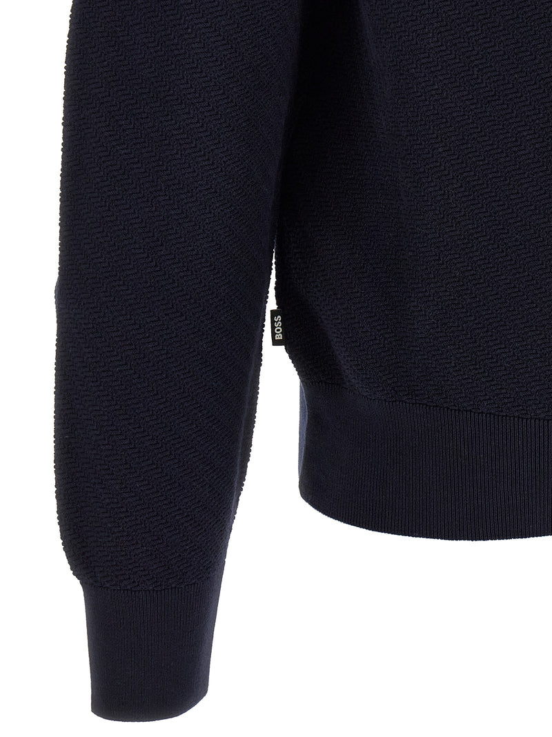 Polo en coton bleu Hugo Boss