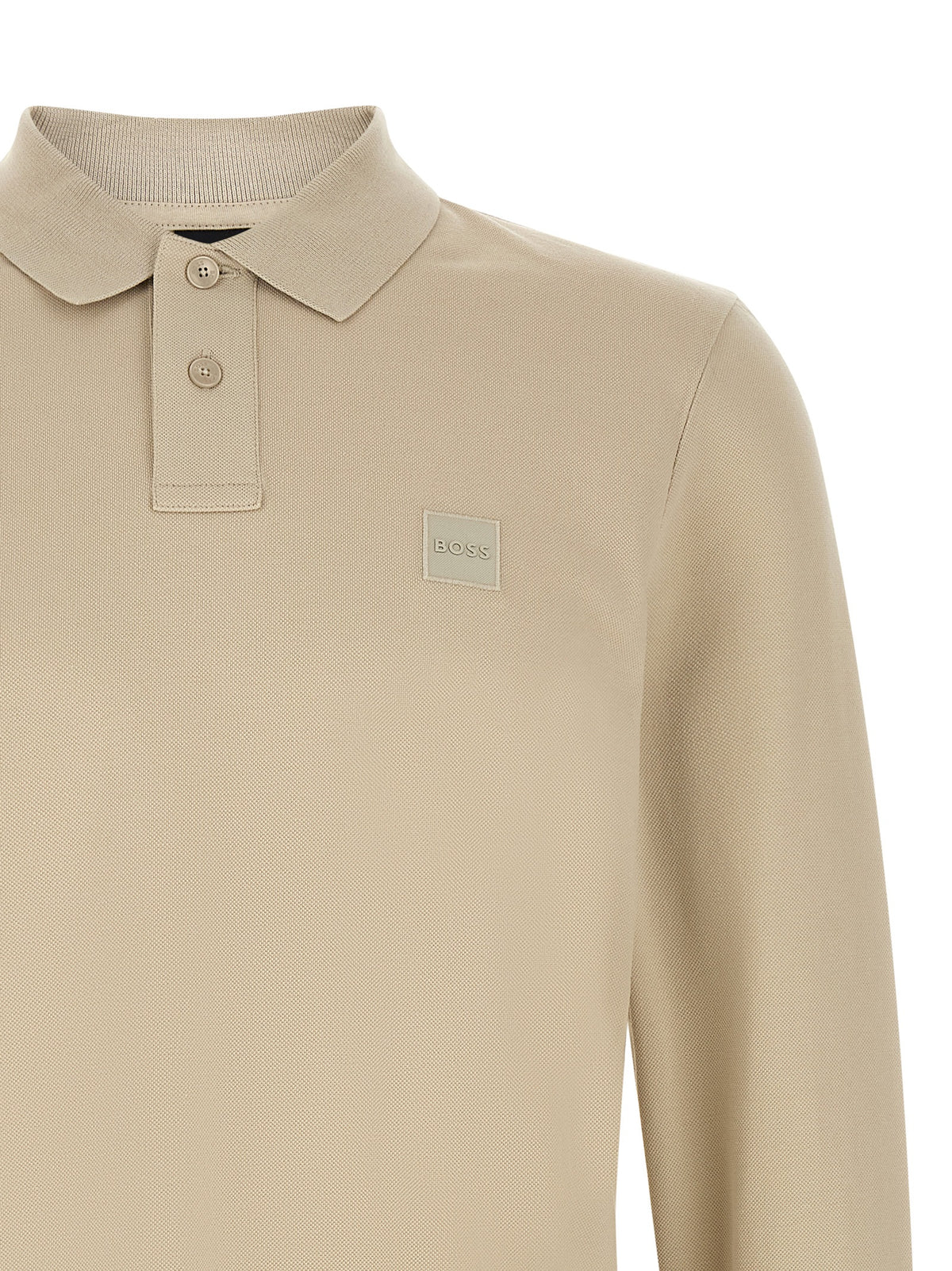 Polo Hugo Boss en coton beige