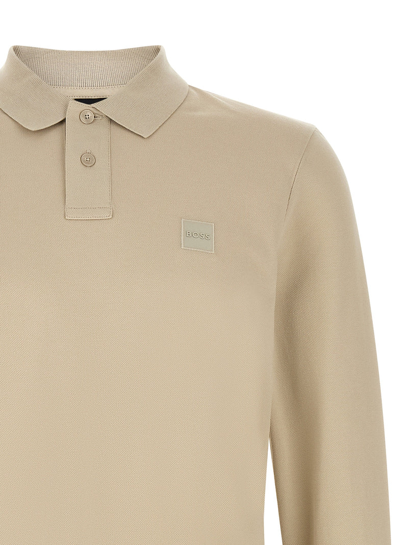 Polo Hugo Boss en coton beige