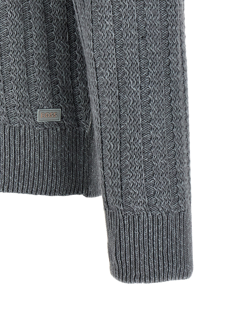 Gilet Hugo Boss en coton gris