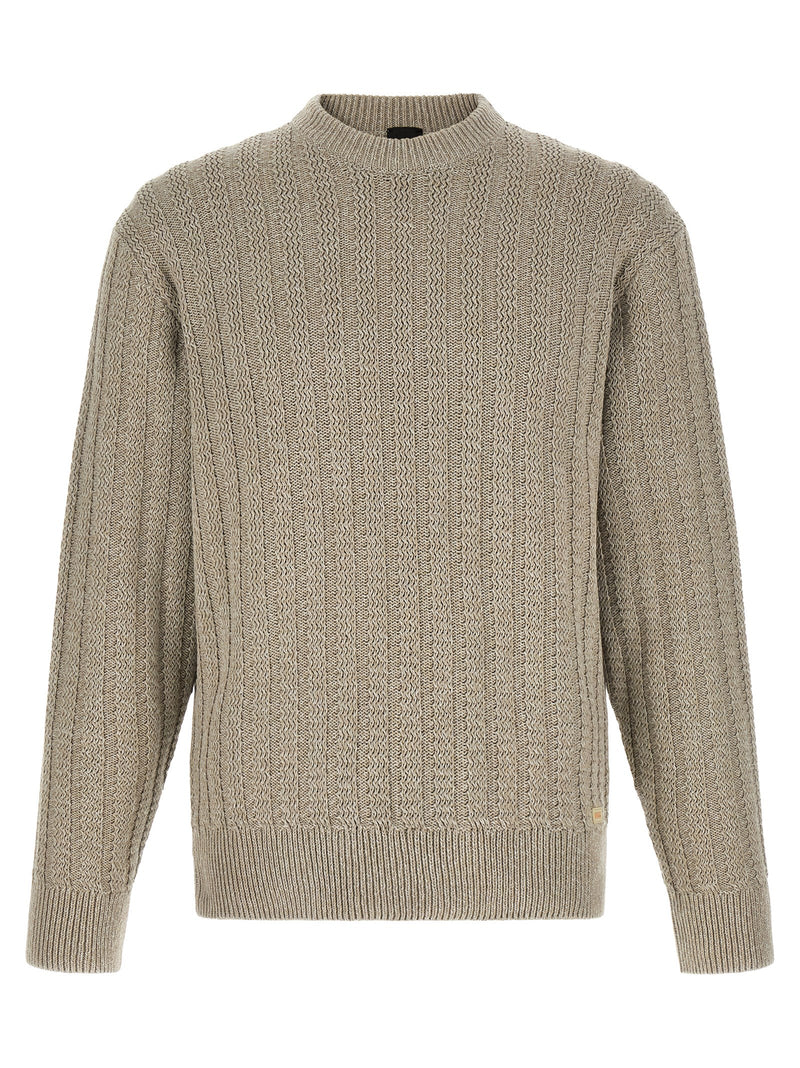 Gilet en coton beige Hugo Boss