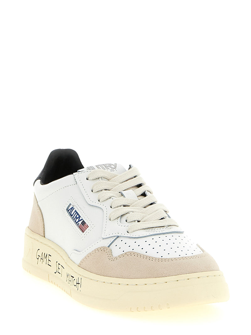 Baskets Athlétiques Autry en Cuir de Vachette Multicolore