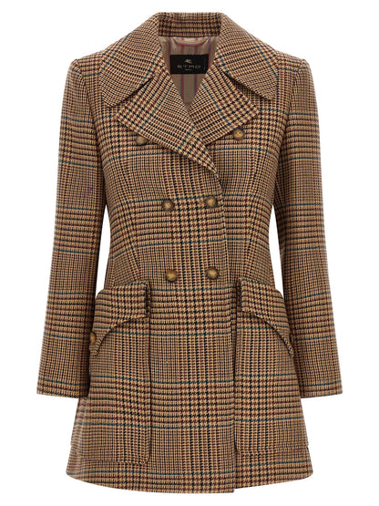 Etro Brown Wool Coat