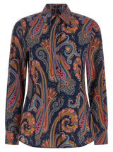 Chemisier Etro en coton bleu