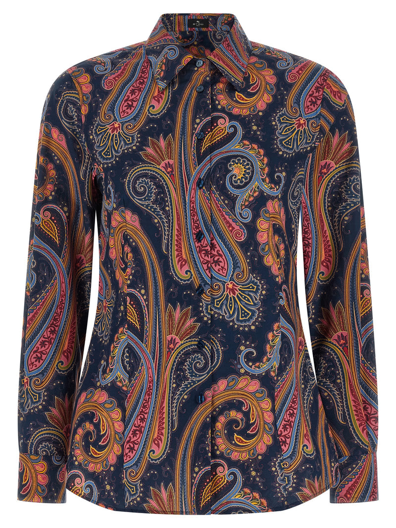 Chemisier Etro en coton bleu