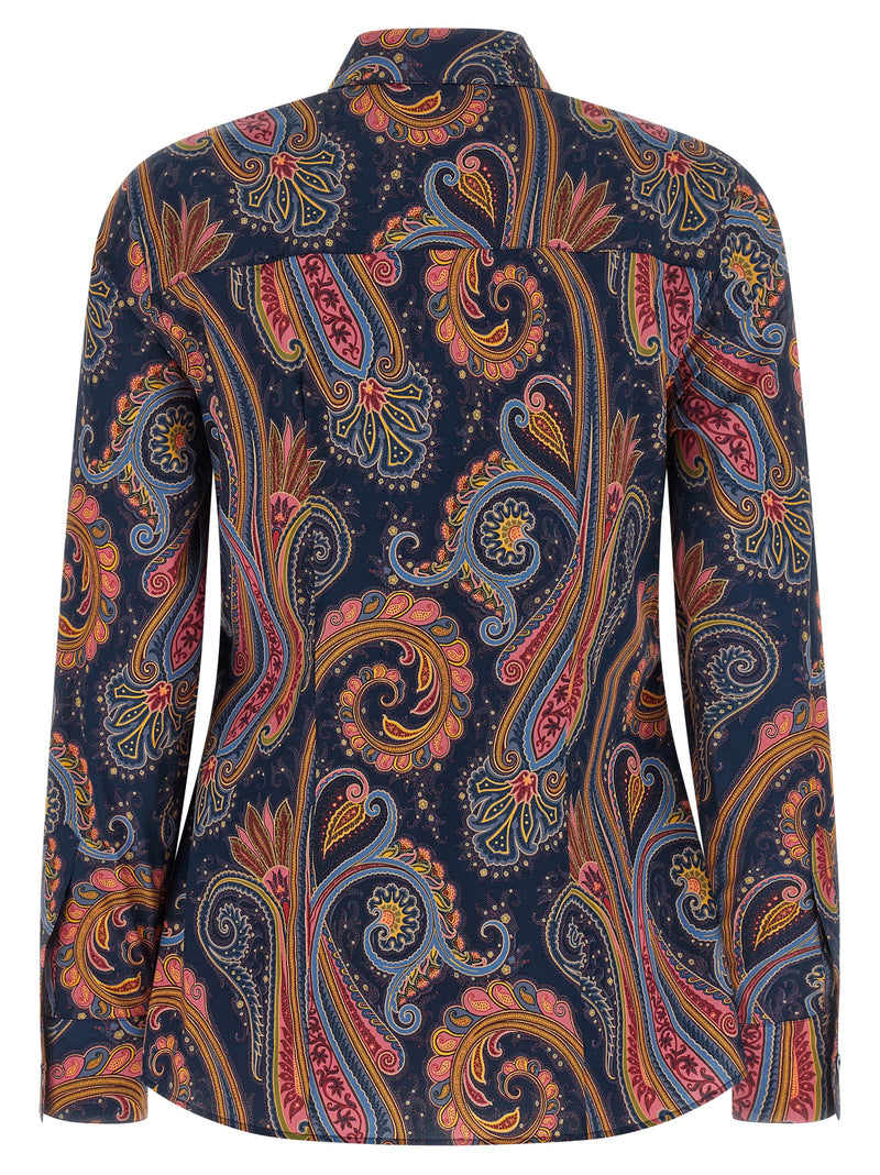 Chemisier Etro en coton bleu