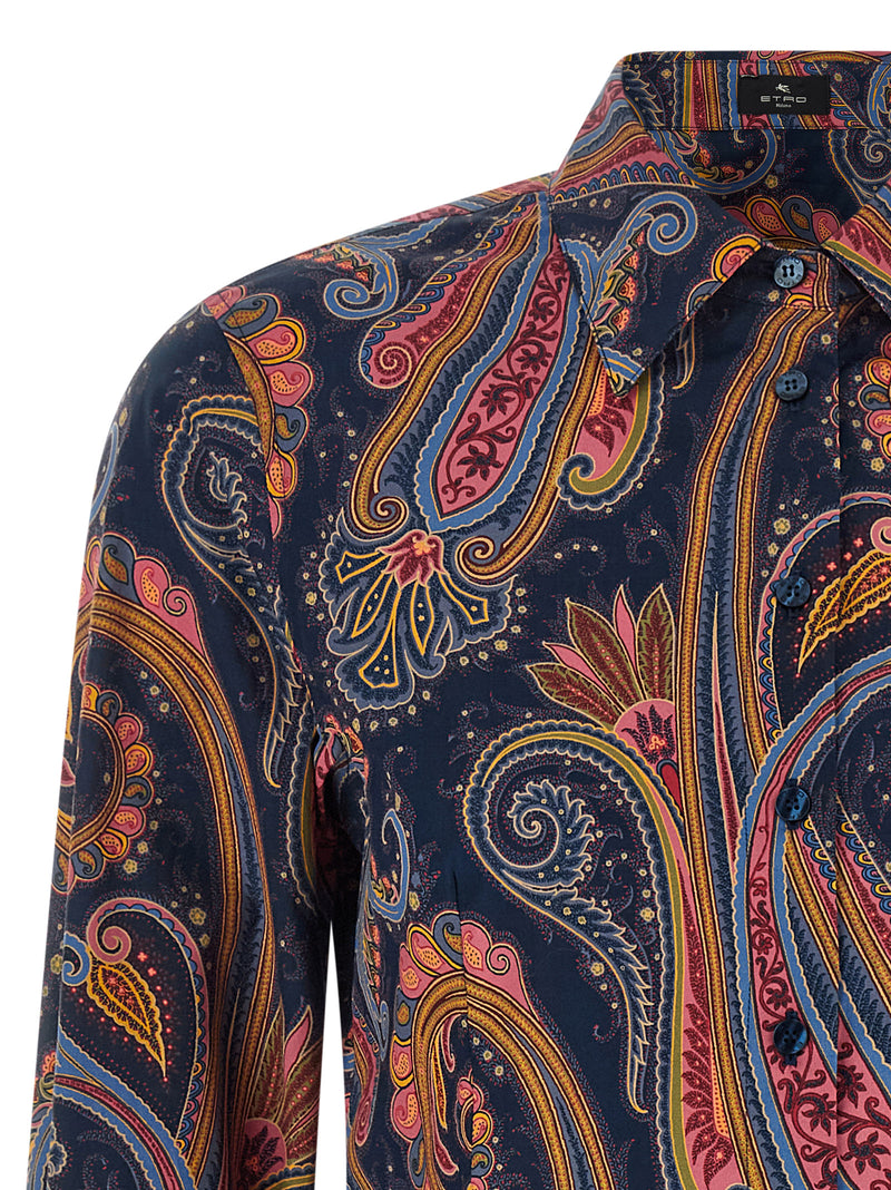 Chemisier Etro en coton bleu