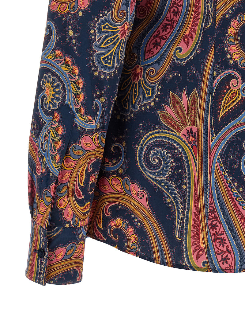 Chemisier Etro en coton bleu