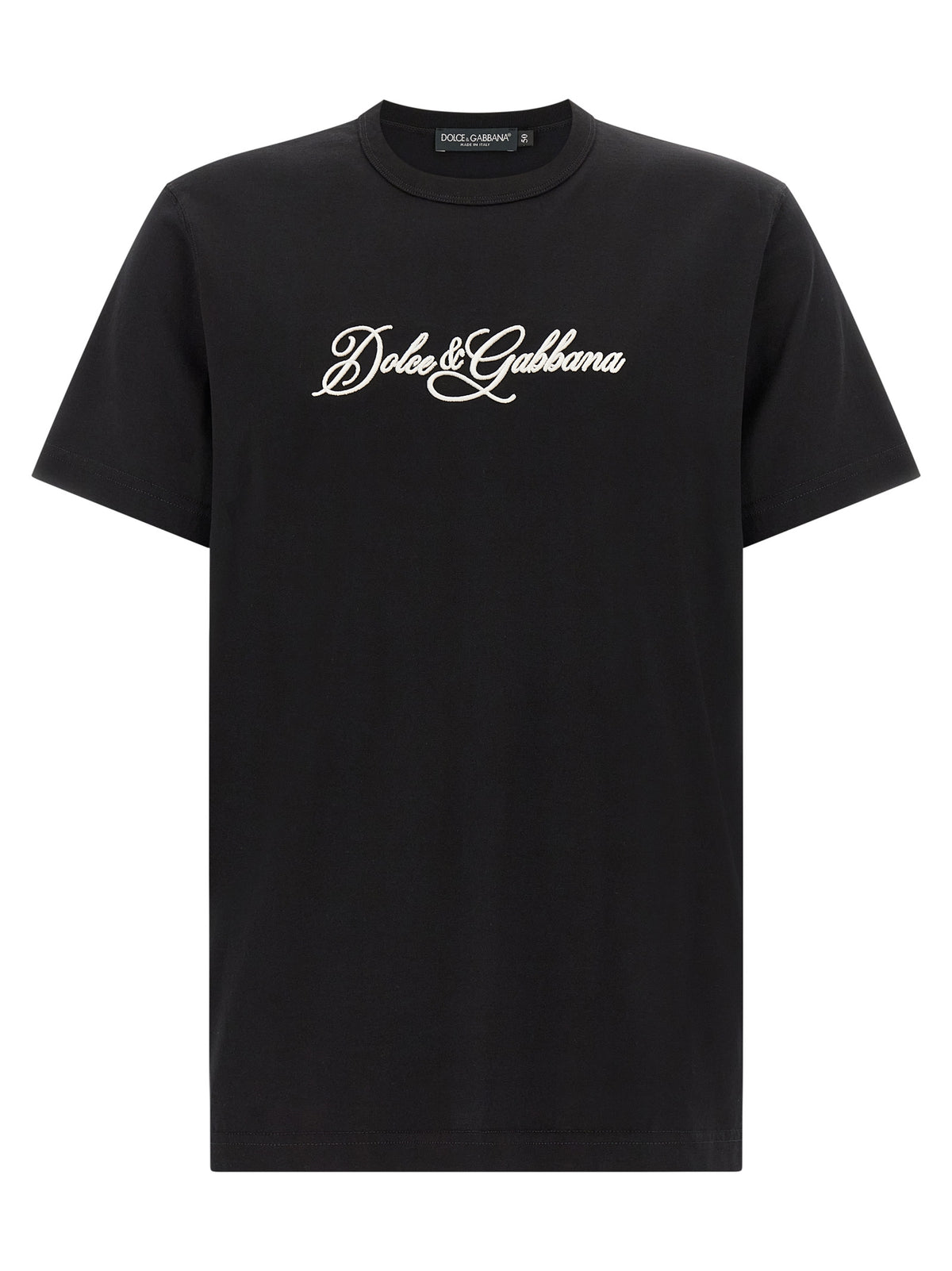 T-shirt en coton noir Dolce &amp; Gabbana