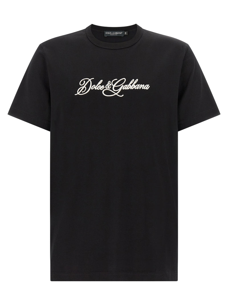 T-shirt en coton noir Dolce &amp; Gabbana