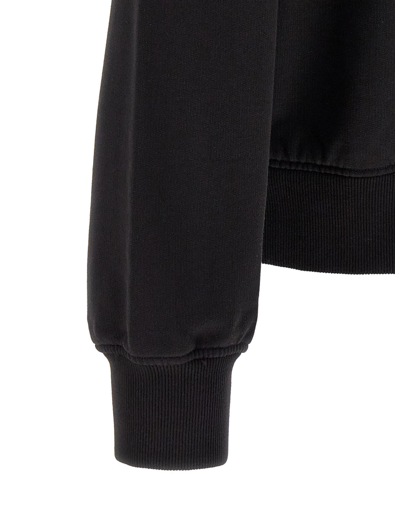 Sweat-shirt noir en coton Dolce &amp; Gabbana