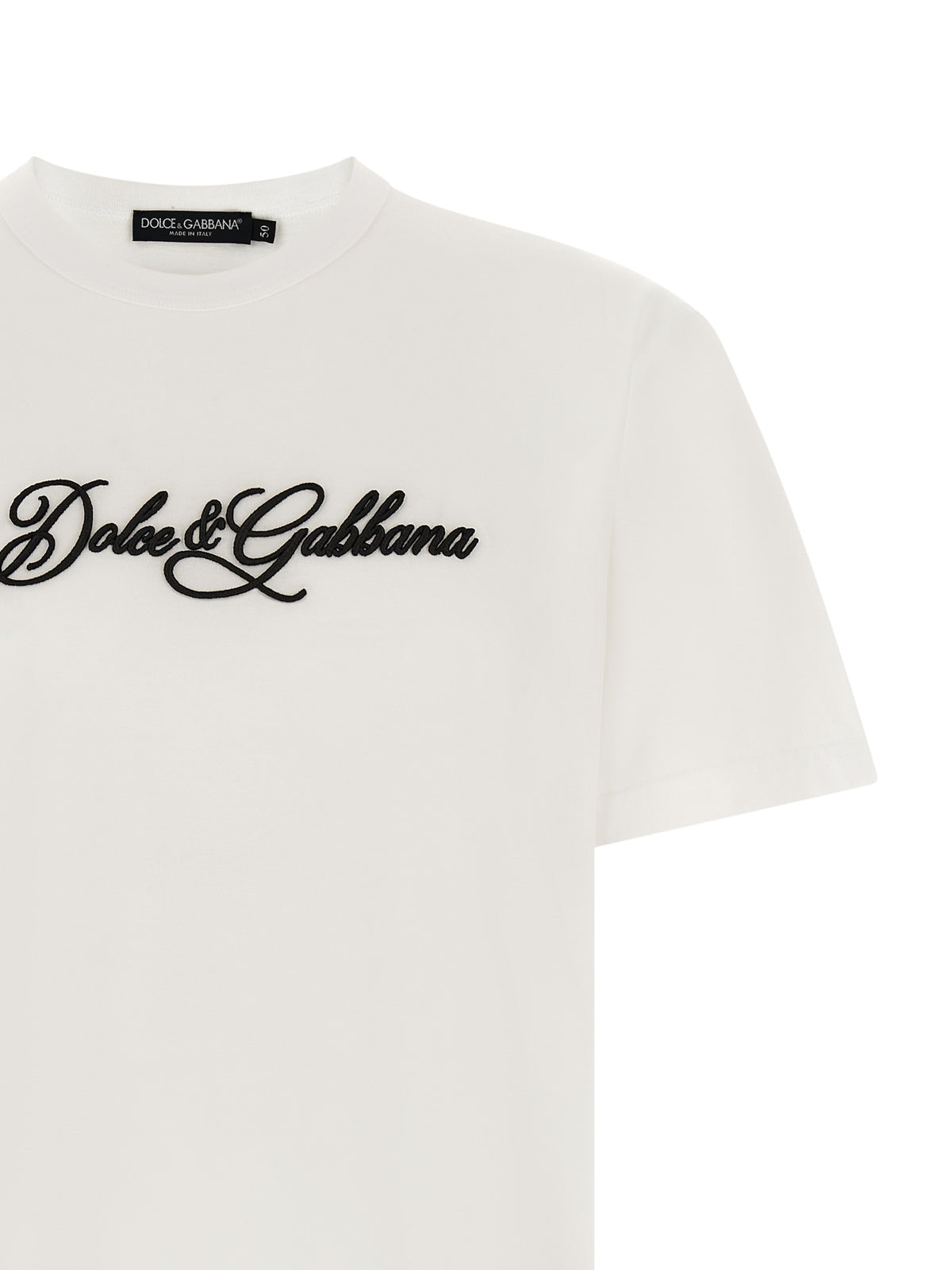 T-shirt en coton blanc Dolce &amp; Gabbana