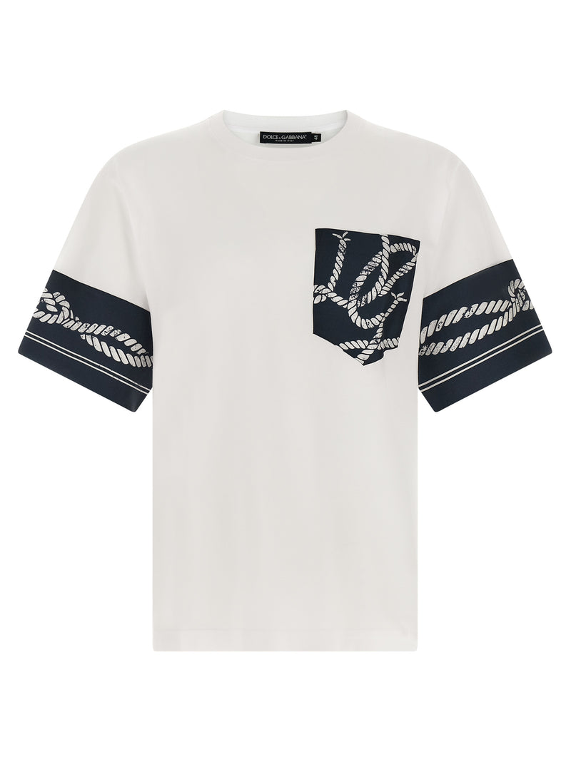 T-shirt en coton bleu de Dolce &amp; Gabbana