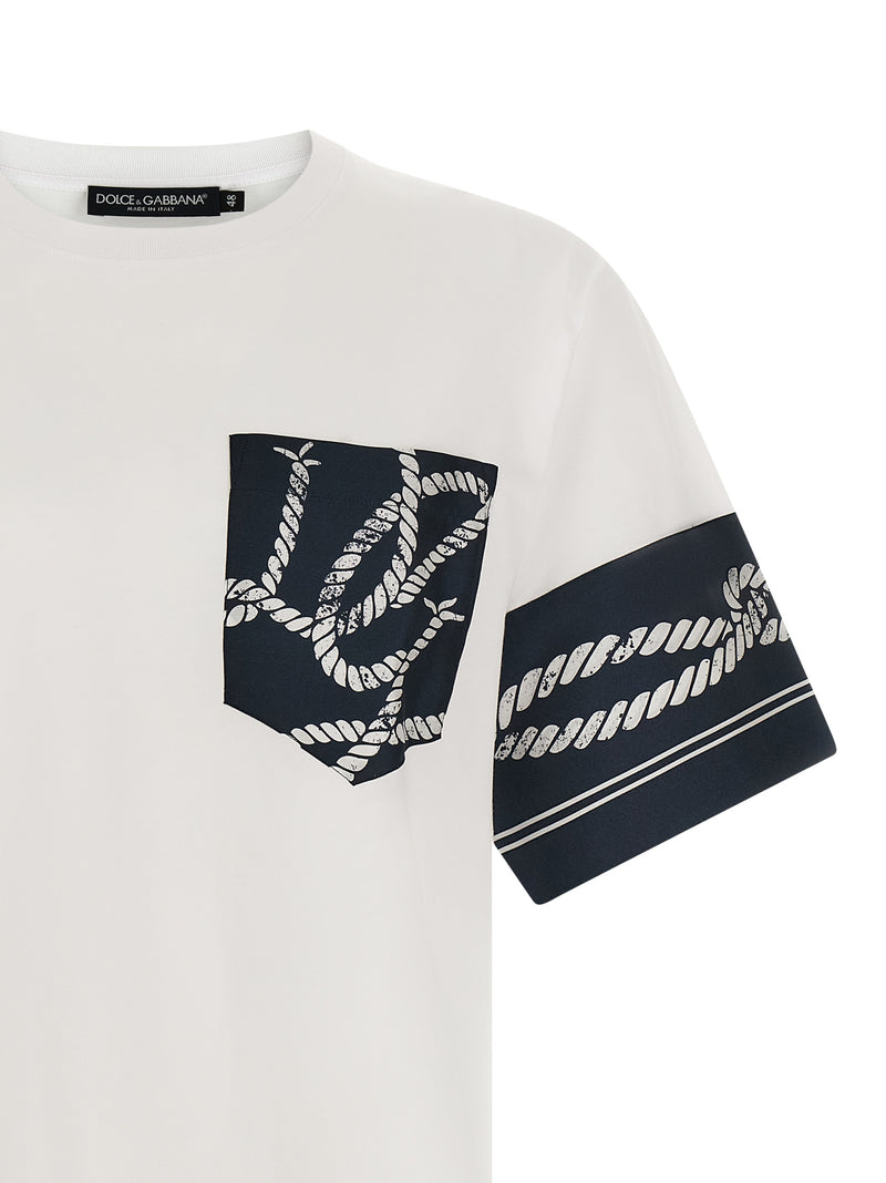 T-shirt en coton bleu de Dolce &amp; Gabbana