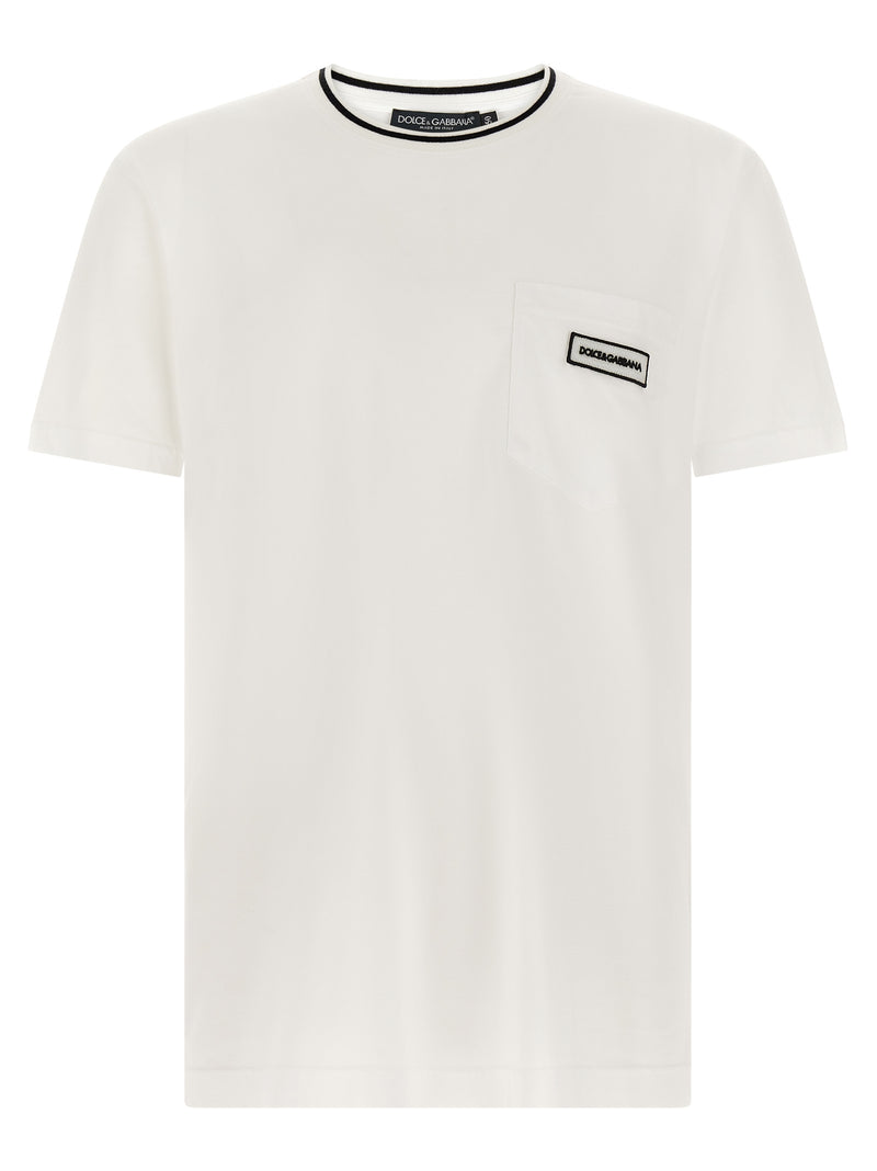 T-shirt en coton blanc Dolce &amp; Gabbana