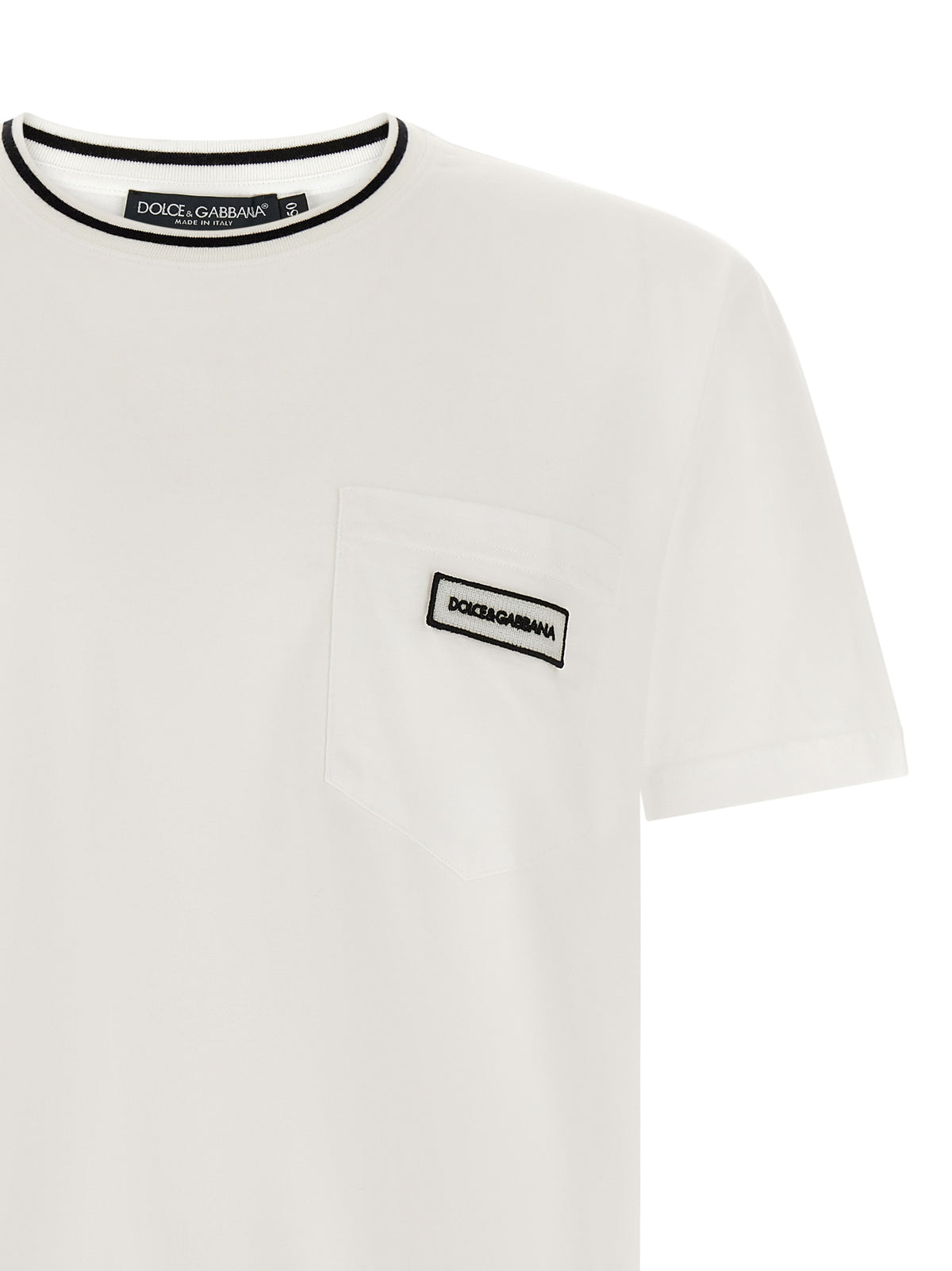 T-shirt en coton blanc Dolce &amp; Gabbana