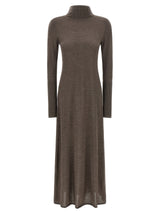 Robe longue en laine beige PINKO