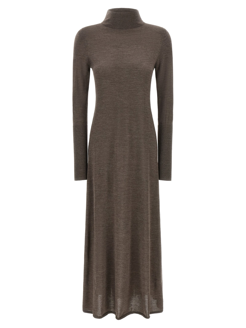Robe longue en laine beige PINKO