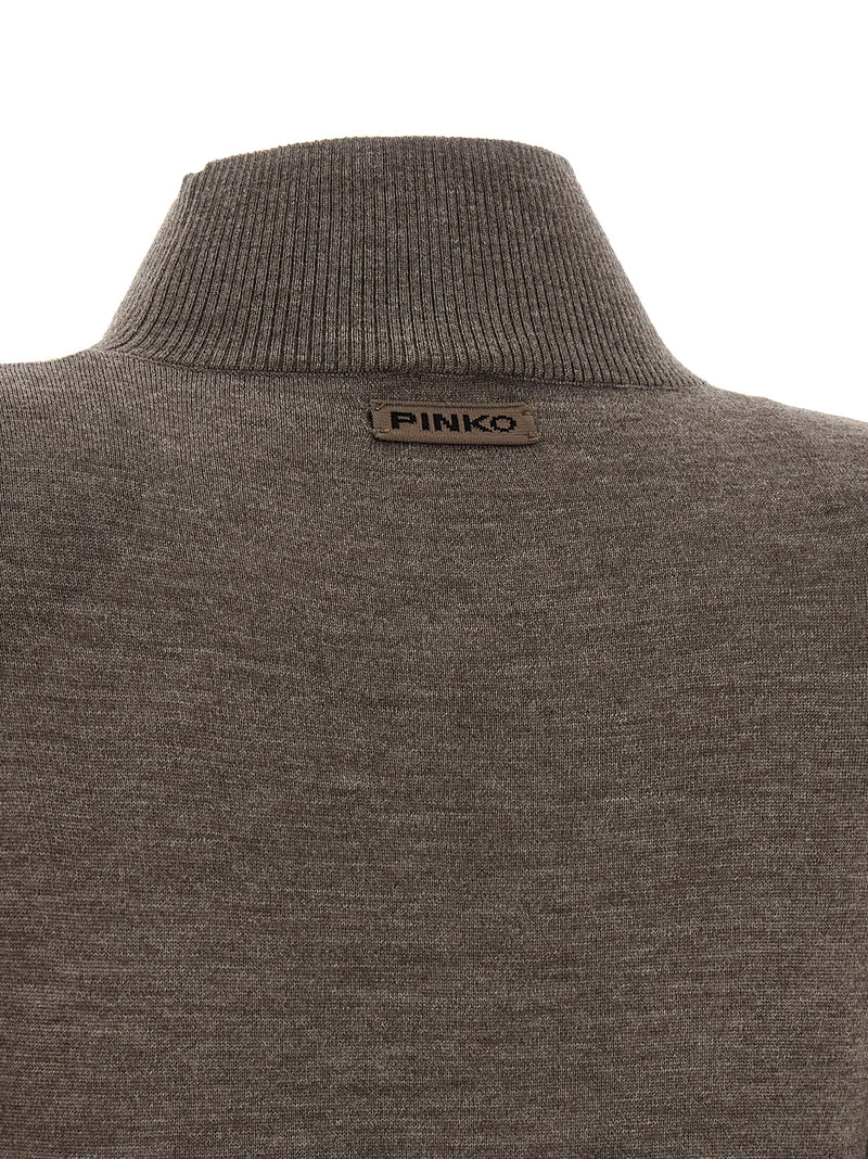 Robe longue en laine beige PINKO