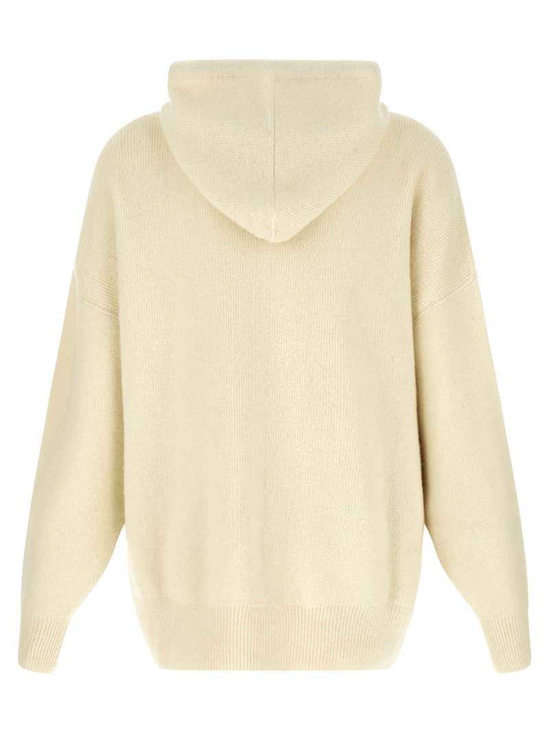 Sweat-shirt Rick Owens en marabout blanc