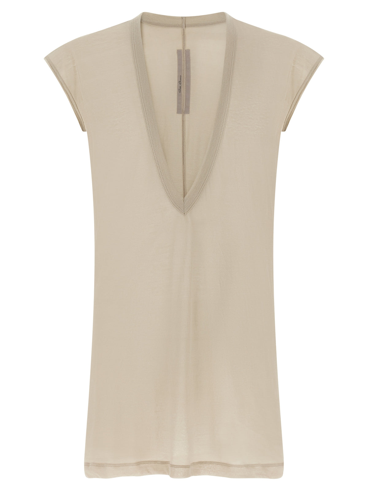 T-shirt en coton beige Rick Owens