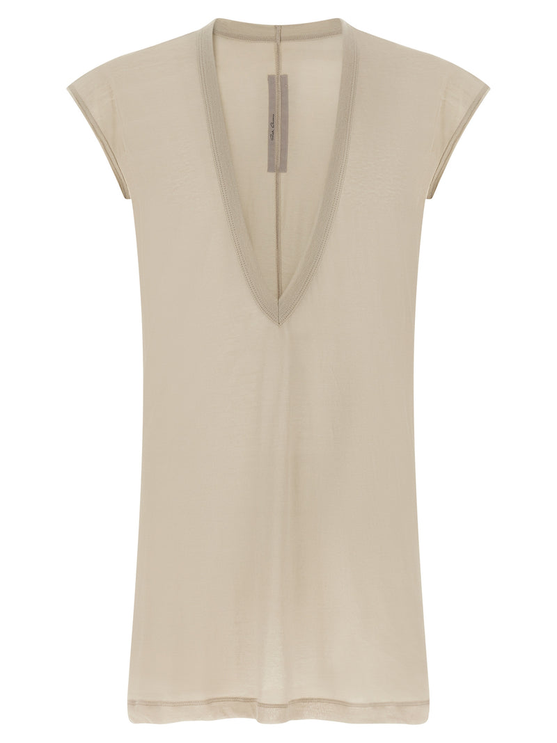 T-shirt en coton beige Rick Owens
