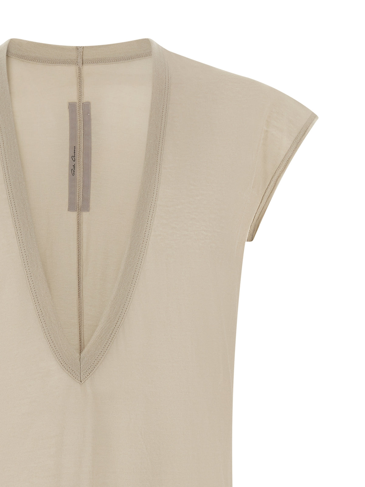 T-shirt en coton beige Rick Owens