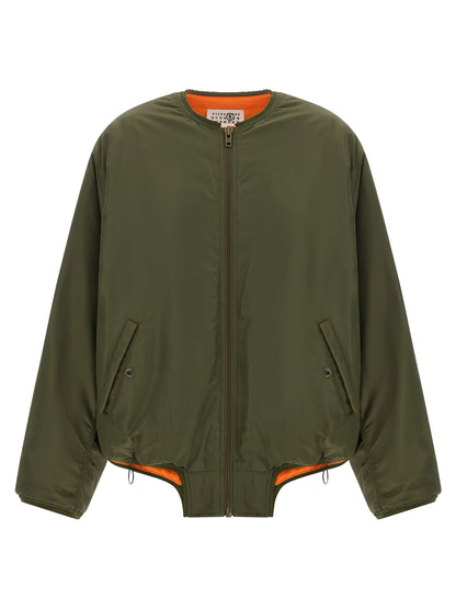MM6 Maison Margiela Bicolor Polyamide Bomber