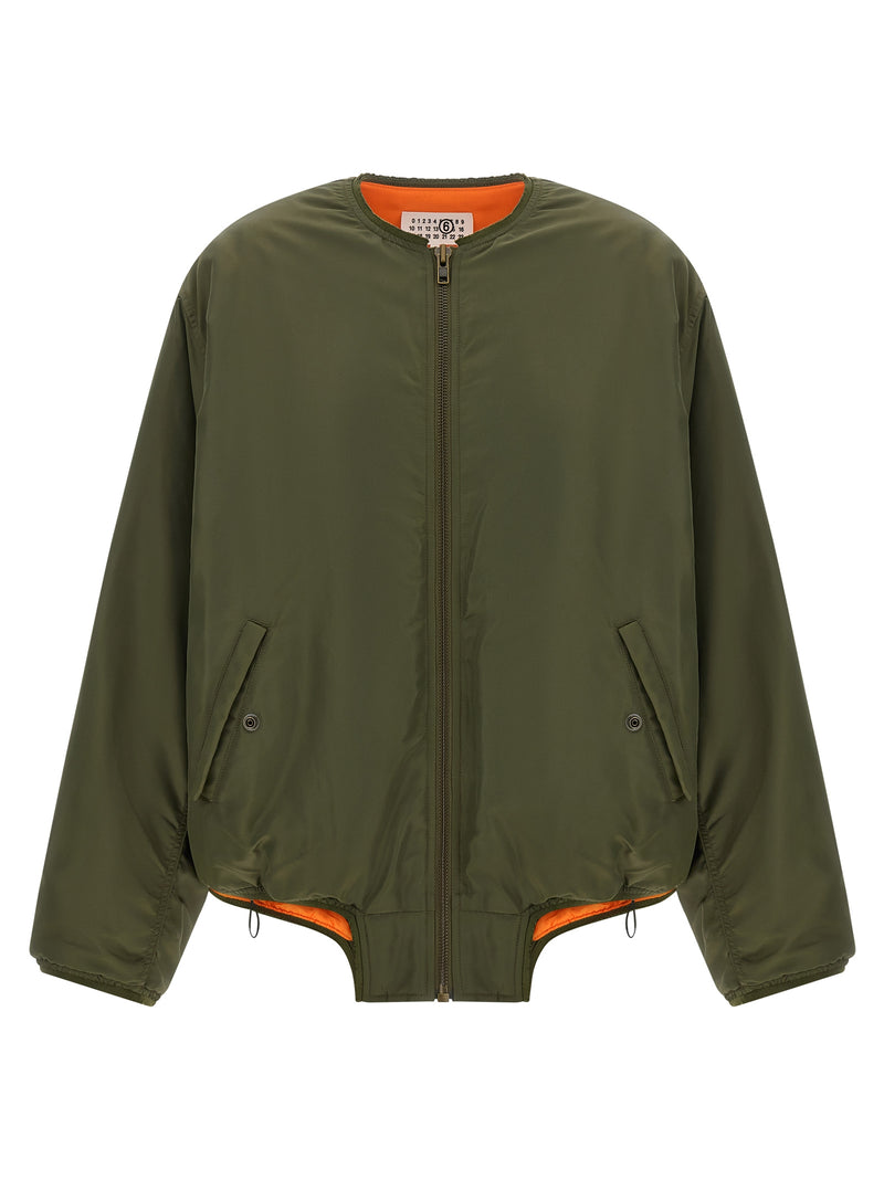 Bomber bicolore en polyamide MM6 Maison Margiela