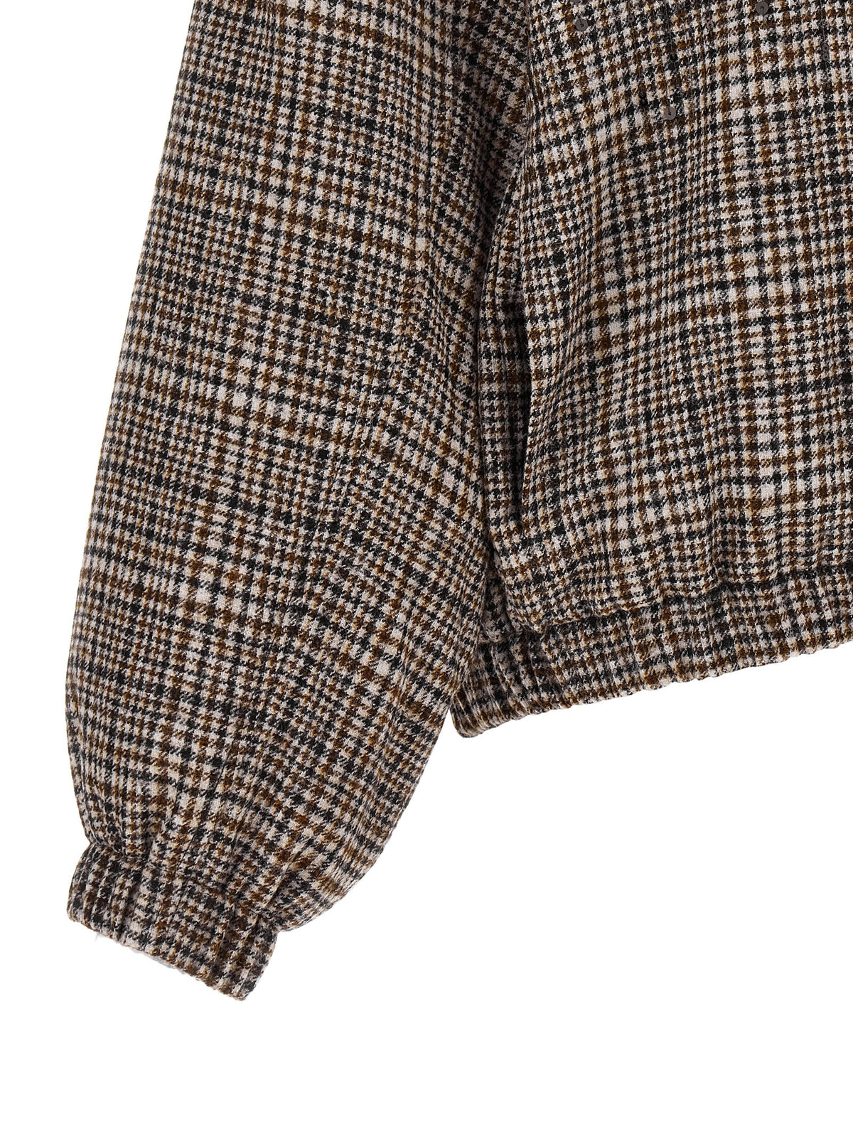 Blouson aviateur Brunello Cucinelli marron en alpaga et cuir